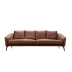 AF phong cách Ý sang trọng sofa da mờ xuống sofa da tại chỗ sofa bốn người Thiết kế nội thất Louvre - Ghế sô pha sofa giường gỗ thông minh Ghế sô pha