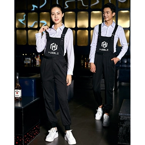 Классический Catering Classic Brap Bans's Working Bar Ресторан Официант работники Qingba Music Munding Bar 'Clothing