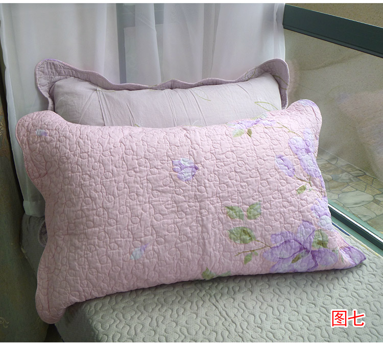 Twill bông nhồi bông vỏ gối hoạt hình dày có thể được giặt bằng máy đơn quilted không có lõi (hai) gối tựa lưng văn phòng
