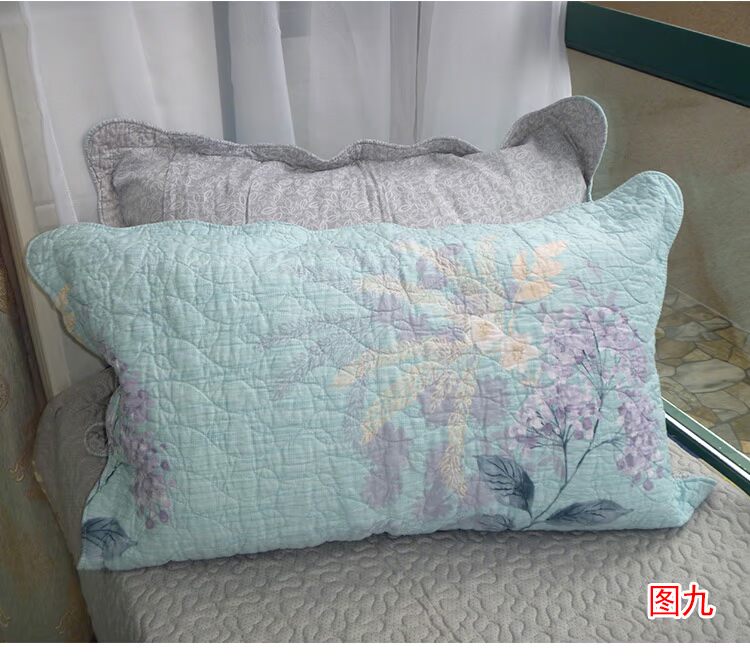 Twill bông nhồi bông vỏ gối hoạt hình dày có thể được giặt bằng máy đơn quilted không có lõi (hai) gối tựa lưng văn phòng