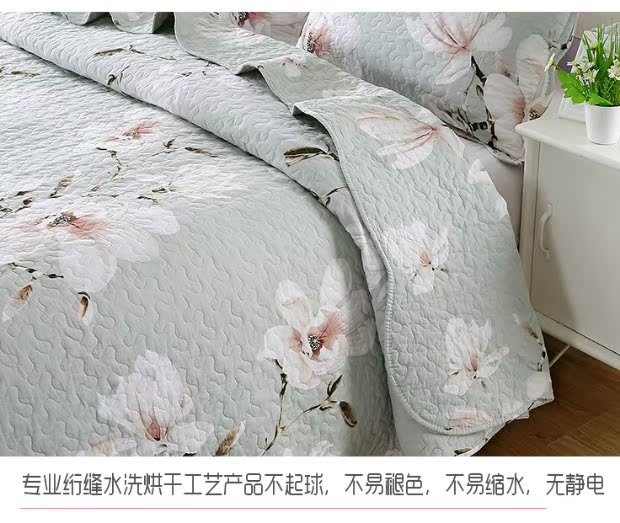 Cotton twill quilted quilted bông trải giường ba mảnh giường đôi chăn bông sử dụng nhiều hơn mùa hè mát mẻ điều hòa không khí ga giường