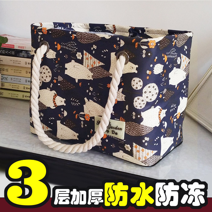 Three-layer thickened high-quality bath basket wash bag storage bath bag bath men and women models waterproof fitness swimming portable