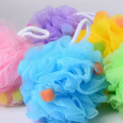 Large cute bath ball Bath Bath flower bath colorful sponge bath ball soft and comfortable hanging flower bath bubble net
