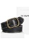 Celvimklim Men's Leather Belt Genuine Leather First-Layer Cowhide American-Style Vintage Belt Men's Jeans Belt with Copper Buckle