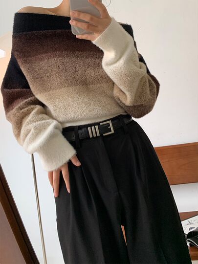 Design-Conscious Niche Women's Belt, Genuine Leather, Versatile Black Silver Buckle, Suitable for Jeans, High-End First-Layer Cowhide