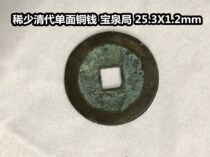 (Qingxian Xiaodian) Qing Dynasty precious and rare single-sided copper coins Baoquan Bureau Qing Dynasty Fidelity copper coins