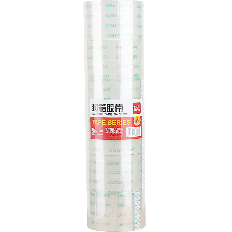 Able right-hand 30321 box adhesive tape 60 * 40 tape 6cm wide seal case adhesive tape 6 roll barrel price