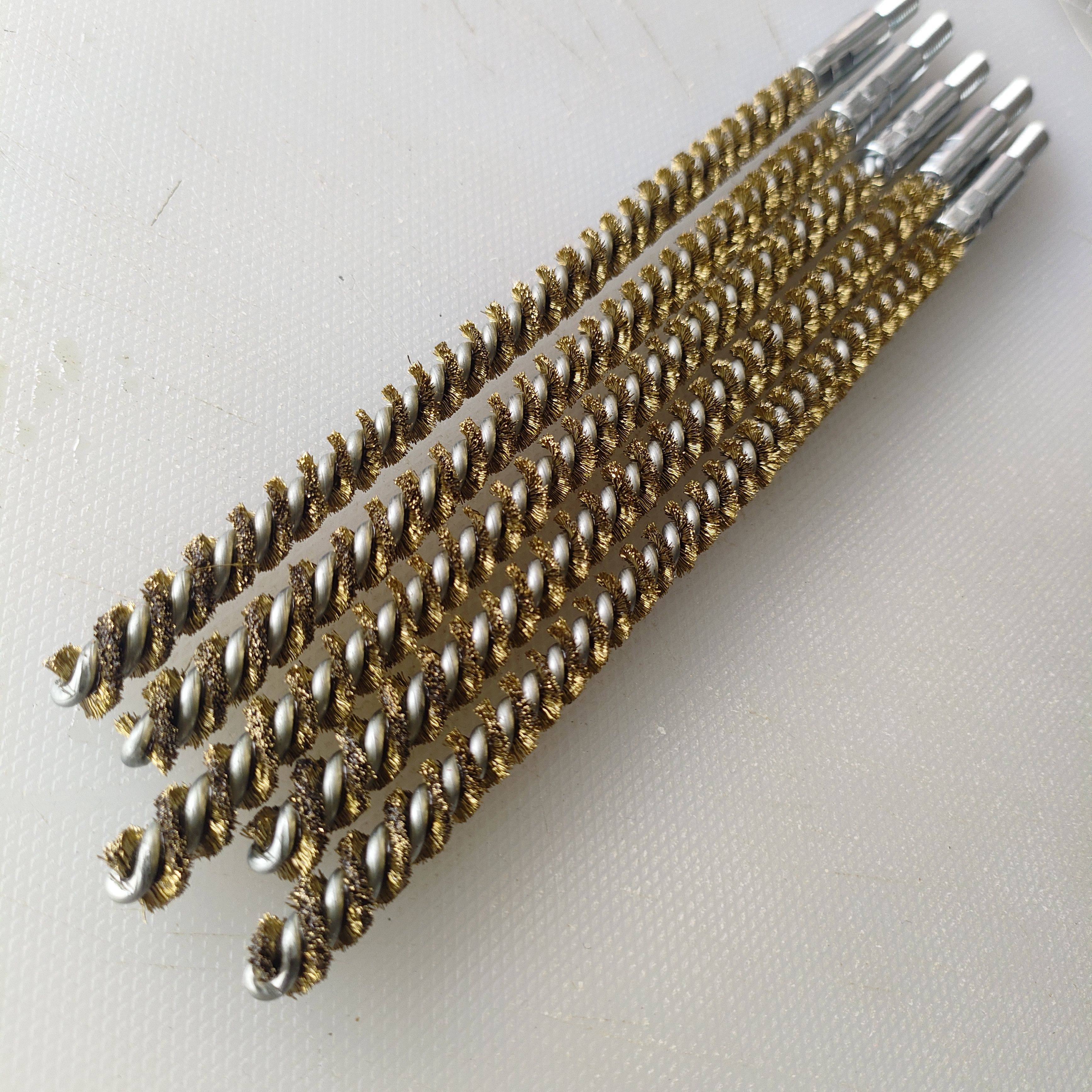 Refrigeration copper pipe cleaning brush with brass bristle 3