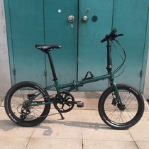 20 Inch Chrome Molybdenum Steel Folding Bike 9 Speed Oil Brake Variable-speed Bike DIY Assembly Folding Car