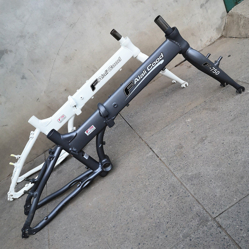 20 inch aluminum alloy folding bicycle frame front fork 406 variable speed frame blank frame V brake paint frame