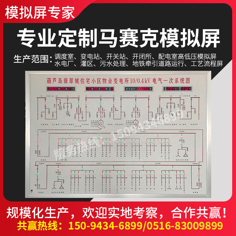 Electricity Simulation Screen, Power Distribution Room, Power Distribution, Traction Station, Mosaic Simulation Board, Adjustment Communication Process Simulation Screen