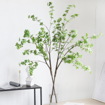 Wind Chanting Bell Tennis Red Horse Intoxicates Wood Leaf Emulation Plant Clothing Shop Window Boilerplate Room Silk Flowers Oversized And Transparent