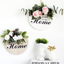 Wind Chants Emulation Flower Green Planting Wall Decoration Genguan Room Wall Hanging Decoration Shop Window Shop Soft Decoration Design