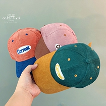2020 childrens hat autumn and winter New Girl color cap fashion Korean corduroy baby baseball hat