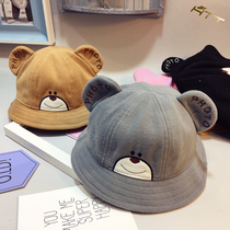 Autumn and winter baby hairy basin hat kid hat children fisherman hat autumn boy hat baby fisherman hat sun hat