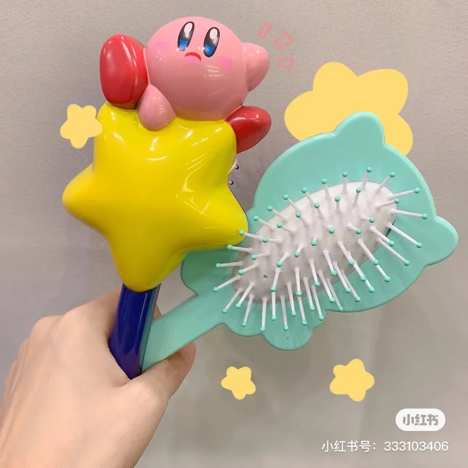Ins Cartoon Star Kirby Airbag Comb Cartoon Cute Portable Massage Comb Girl Heart Children Anime Comb