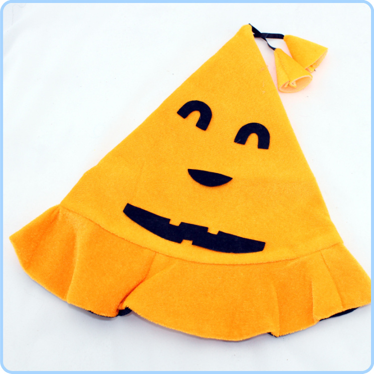 Nguồn cung cấp Halloween Dòng bí ngô kỳ lạ Mũ bí ngô vàng Mũ bí ngô Smiley Mũ Halloween - Sản phẩm Đảng / Magic / Hiệu suất 	phụ kiện cosplay natra	