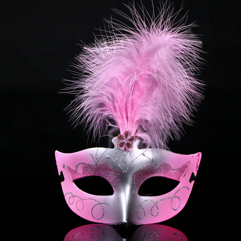 Halloween sân khấu biểu diễn cung cấp Venice đầy màu sắc mặt nạ lông mặt nạ công chúa mặt nạ bán nóng - Sản phẩm Đảng / Magic / Hiệu suất phụ kiện cosplay cổ trang	