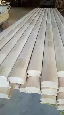 Shanghai Suzhou project glass guardrail slotted handrail iron flat iron wooden staircase railing mall beech wood handrail