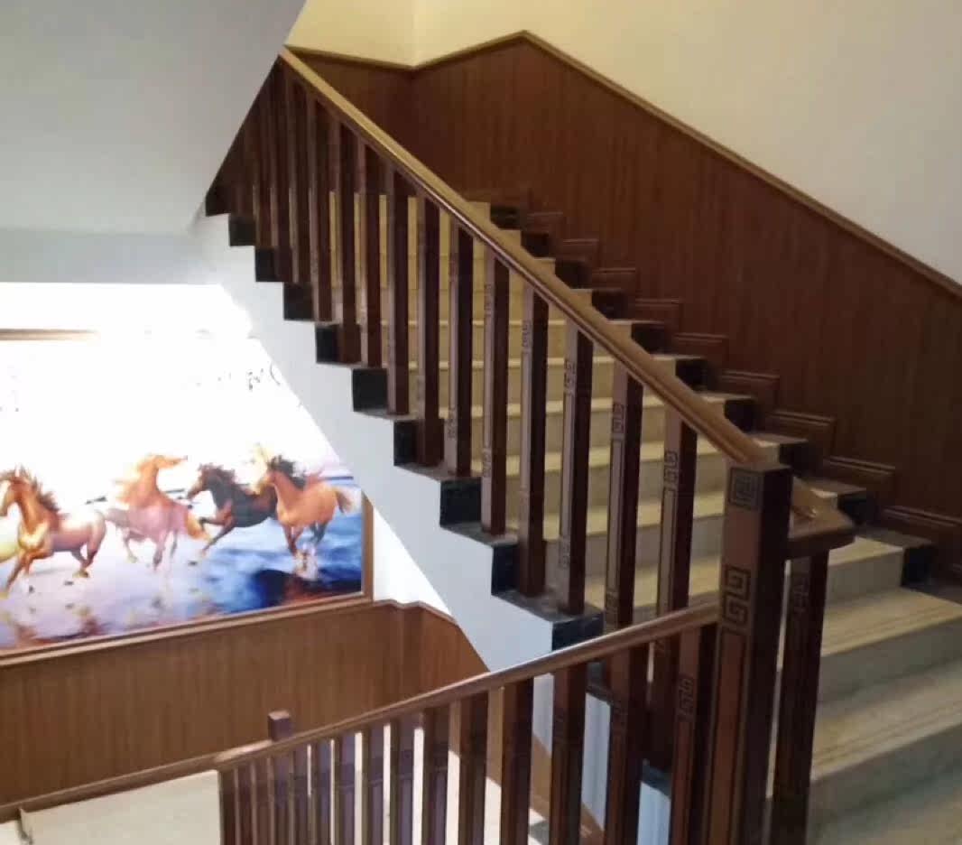 Shanghai Stairway Custom New Chinese Stairway Villa Duplex Penthouse Stairway Guard Jia Dingsong JiangQingpu Stairs