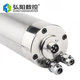 Qiancheng 800w spindle 220V high-speed water-cooled mold electric spindle 62 ເສັ້ນຜ່າສູນກາງ CNC engraving ໂລຫະແລະມໍເຕີເຄື່ອງ milling