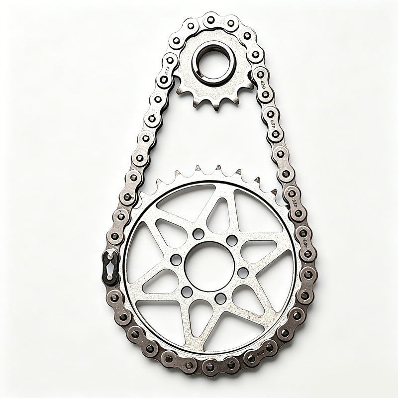 Suitable for Light Bee 79Bike Red Antelope R1 First-Level Transmission Chain and Sprocket Set, Chain Gear Modification and Upgrade