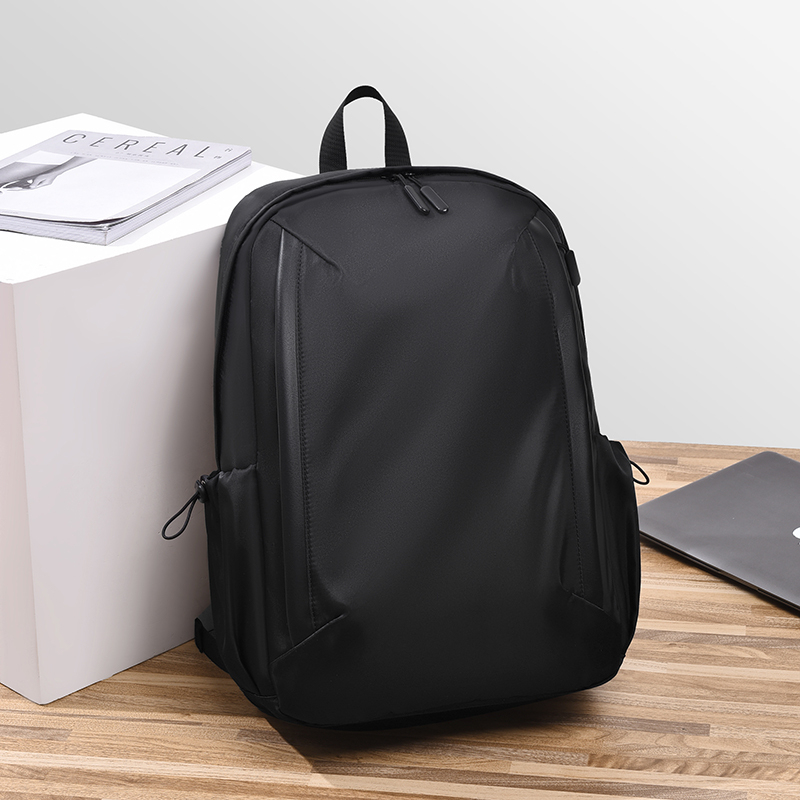 Simple Men's Backpack, Large-Capacity Business Backpack, Oxford Cloth Waterproof School Bag, College Student Laptop Bag