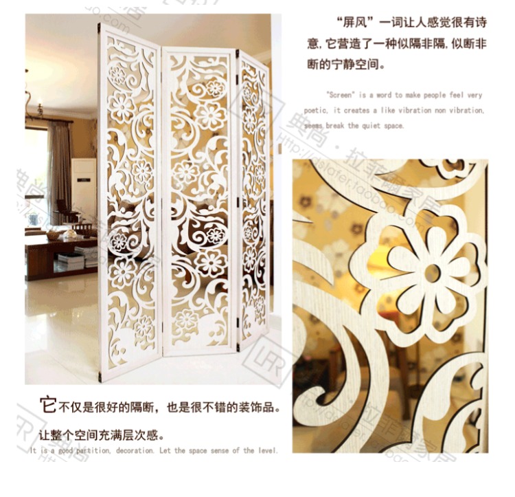 Mục vụ châu Âu gấp màn hình hiện đại tối giản rỗng chạm khắc màn hình gấp phòng khách phòng ăn nhà vách ngăn - Màn hình / Cửa sổ vách trang trí phòng thờ