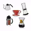 Coffee roaster badge Bean grinder Brooch Mini coffee appliance jewelry Cafe department exclusive badge