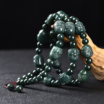 And Tian Yuzhen Luo Hanyu Jade Necklace Genuine Jade Beads Chain Men Jade Pendant Pendant chain Mens jade pendant matching chain