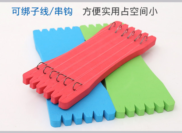 Foam winding board sub-line board main line board string hook hanging sub-line double hook sponge fishing line board fishing accessories