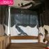 New College Ký túc xá ins rèm cửa che chắn mạ ở lớp vỏ Bắc Âu rèm cửa rèm giường ngủ ruffle - Bed Skirts & Valances màn che giường ktx Bed Skirts & Valances
