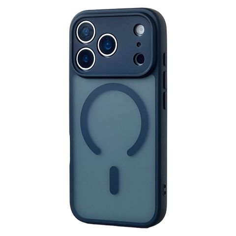 Frosted Matte Blue/Gray MagSafe iPhone Case