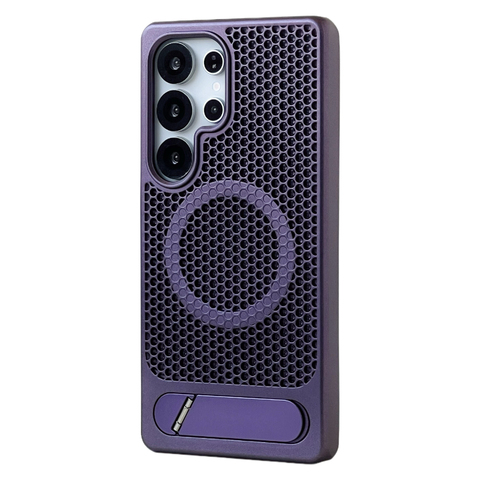 Honeycomb Kickstand Silver Charcoal Light Gray Samsung Phone Case