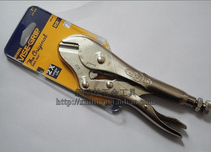 U.S. IRWIN-VISE-GRIP Handshake Card 175mm Air Conditioning Throat Pliers 7RR