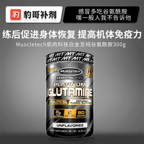 Leopard Glutamine American Muscle Technology Platinum to Pure Glutamine Powder Fitness Accelerated Recovery 300g