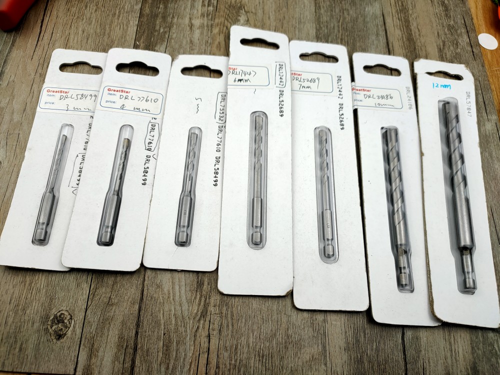 Multiple models of drill bits and more