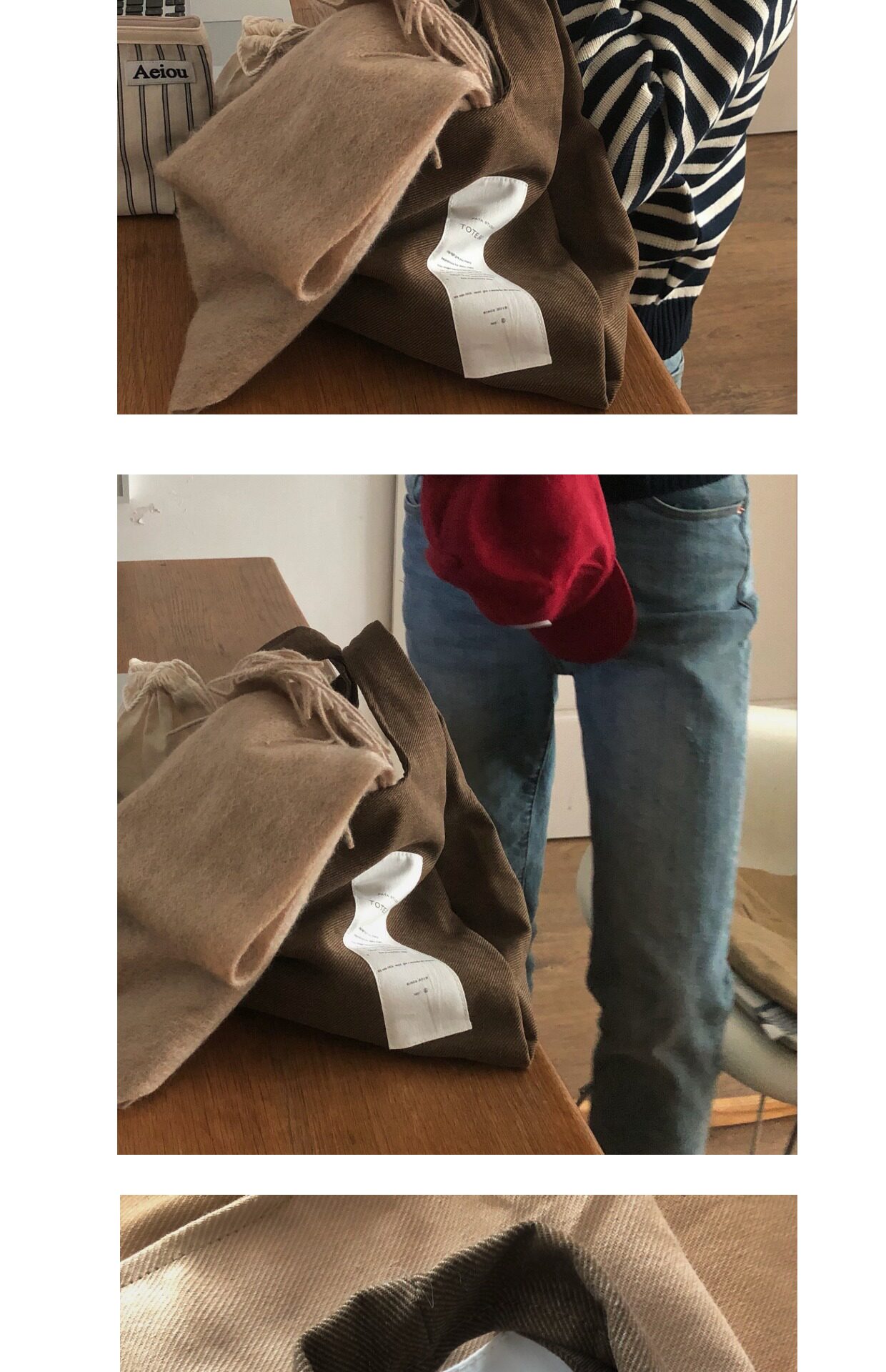 Мода холст 「pata studio」 帆布 手提袋 收纳袋 tote bag 托特包 原创