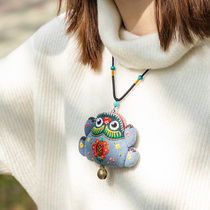 Wangs hand creation sachet empty bag five poison pendant Qingyang incense bag carry on necklace hand embroidery purse