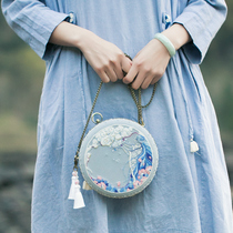 Wangs hand-made handmade DIY embroidery material bag Adult hand-made mouth gold bag set three-dimensional creative gift