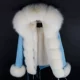 Mica Color Sky Blue + бежевый