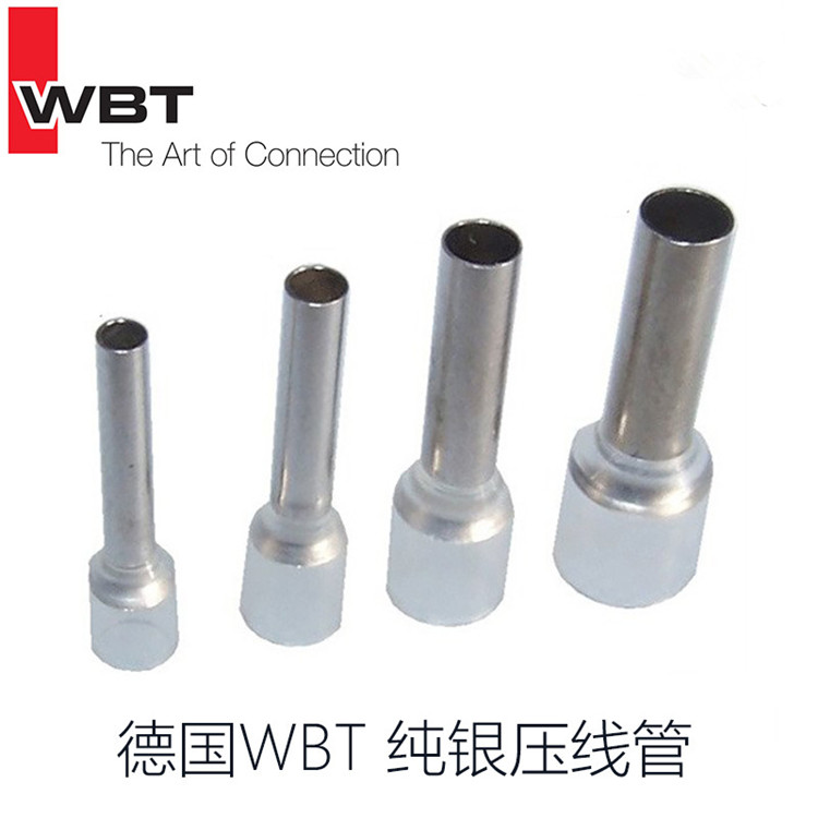 German WBT audio wire dedicated sterling silver pressure line tube silver tube silver sleeve 1 5 flat--6 flat