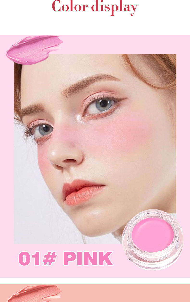 Blush cream rouge matte light cream transparent tinted blush mud ...