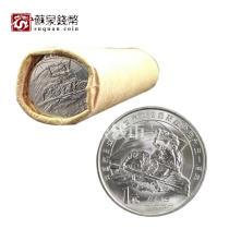 1995 50th Anniversary commemorative coins of the victory of the Anti-Japanese War of 1995 Full roll of 50 old Anti-Japanese War coins Bank original roll