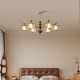 Living Room Chandelier, Mid-Century Style Main Hall Light, Retro High-End Luxury French Art Eye-Protection Dining Room Bedroom Chandelier