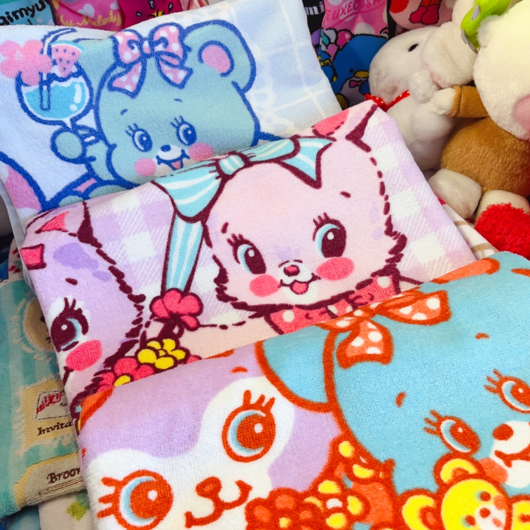 Exported to Japan, Cute Vintage Showa Retro Swimmer Towel, Pure Cotton Absorbent Towel, Bath Towel