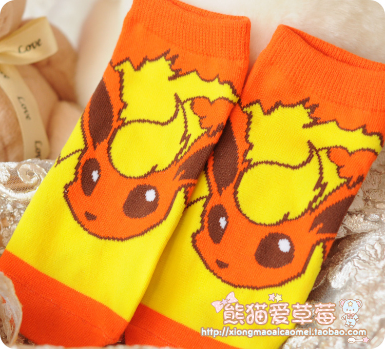 Nhật bản Pokemon Pokemon Pikachu Miao ếch vớ hoạt hình vớ ngắn vớ cotton dễ thương vớ nữ