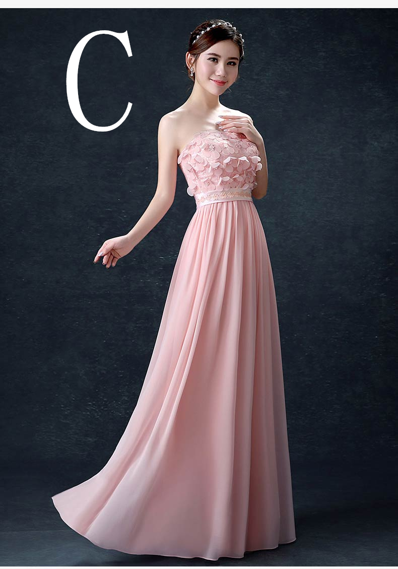 Vestido De Dama De Honor Rosa Pastel Modesta Novia Vestido De Damas De Honor Hermana De La Novia Vestidos Largos Para Mujeres Boda Larga Fiesta W3603 De | DHgate