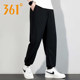 361 Degrees Authentic Men's Pants 2024 Autumn New Training Sports Sweatpants Cuffed Knitted Long Pants 552434015B