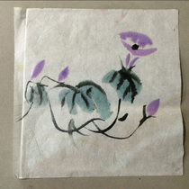 Childrens painting watercolor painting country Trumpet Flowers original Shaolin Childrens Jane Pen Katong Draw a Child Painter